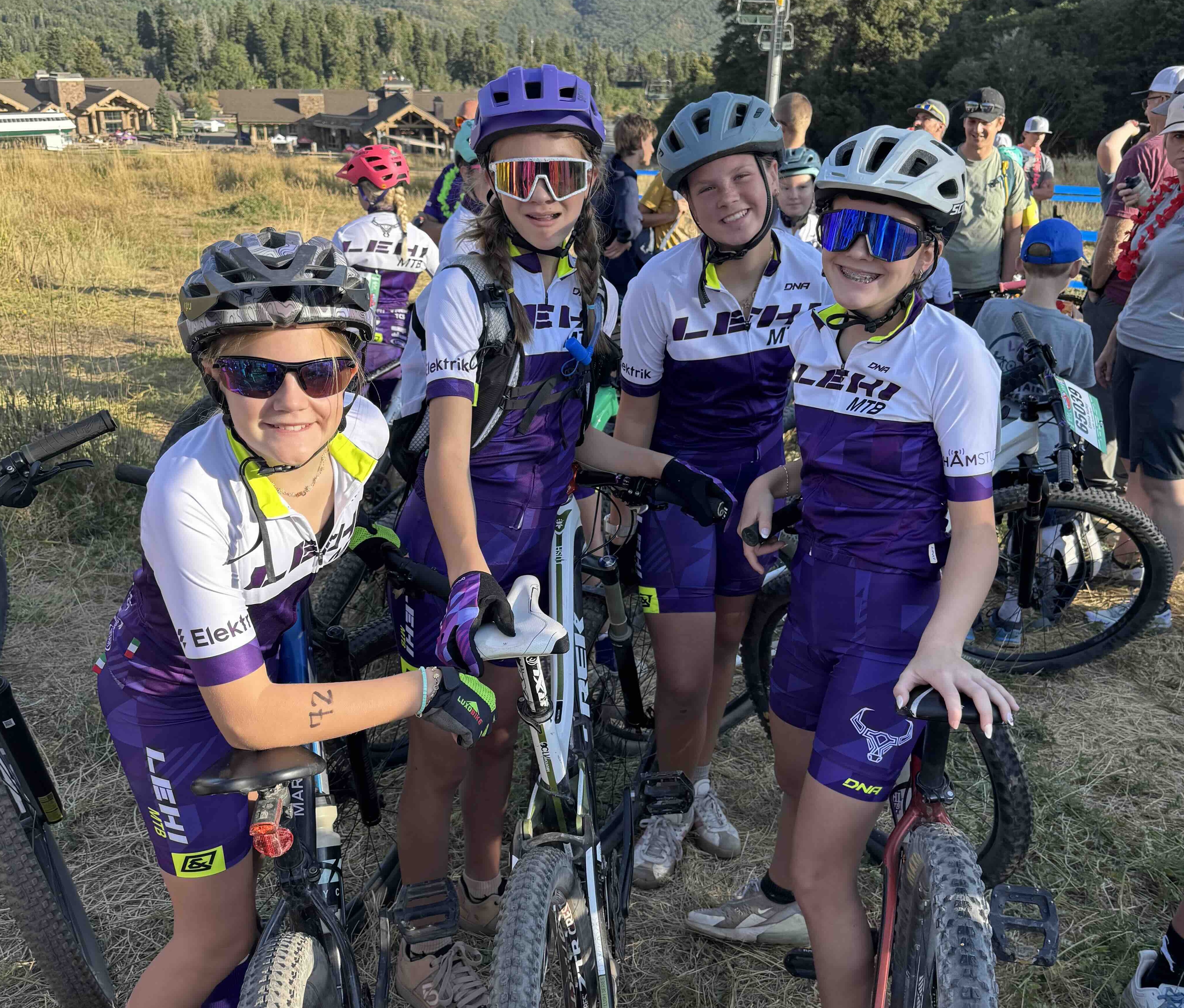 Riders at the start line