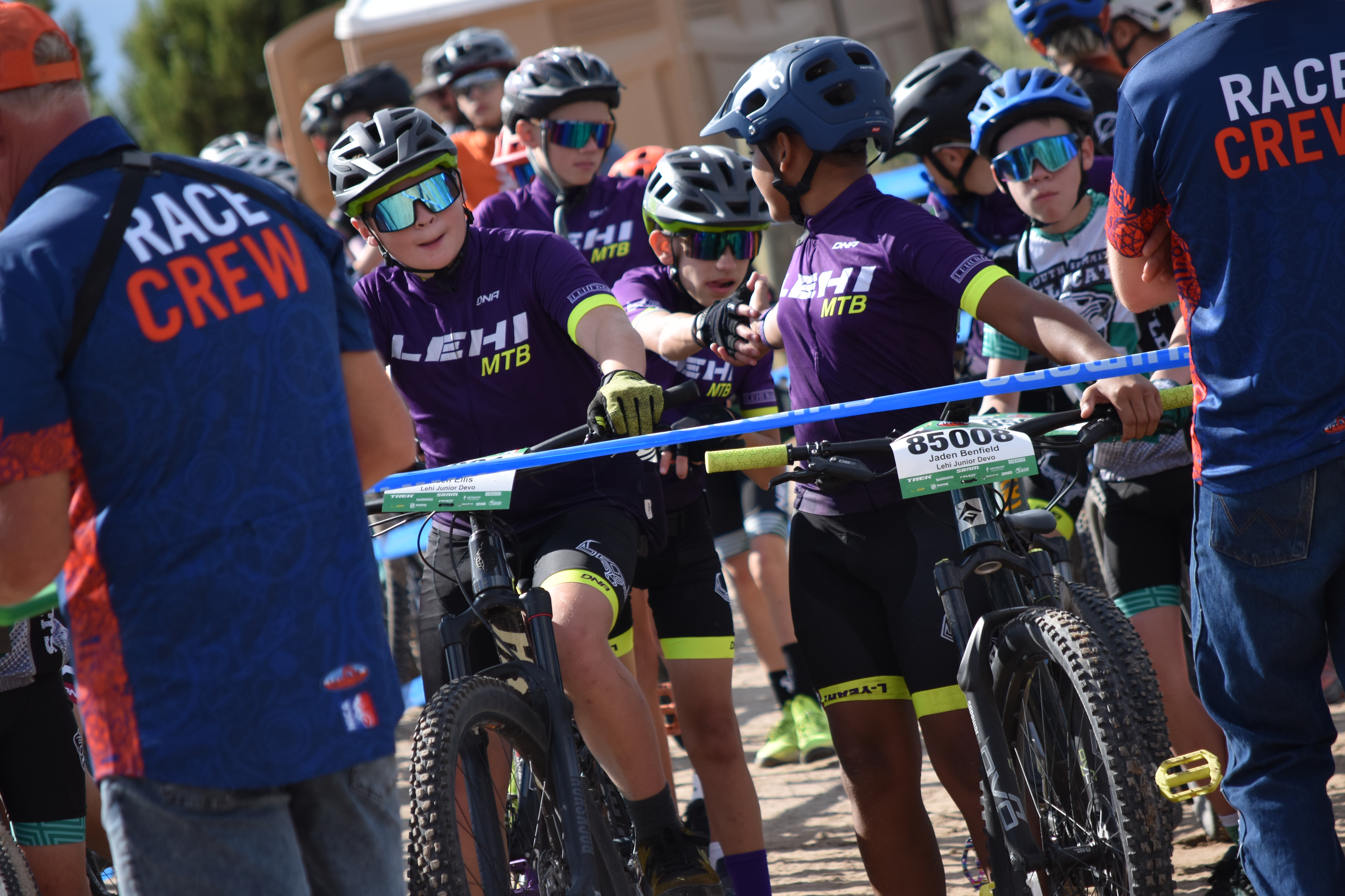Riders at the start line